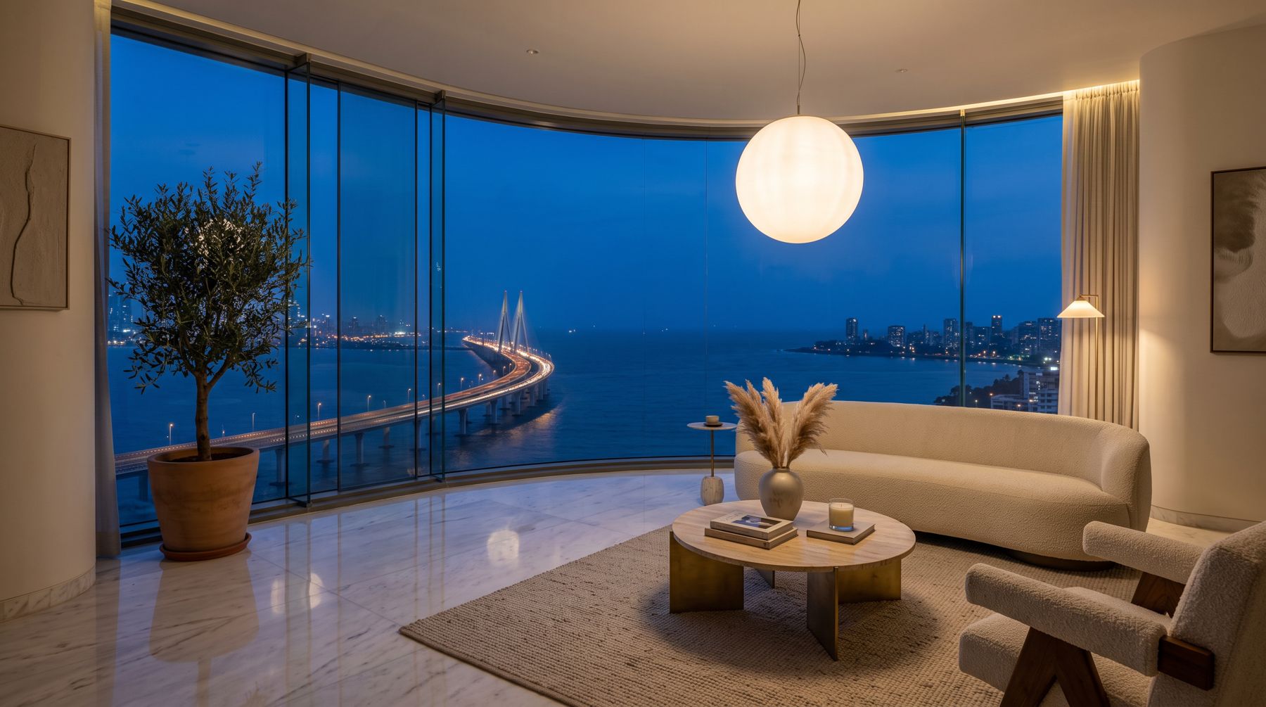 Sea-facing living room